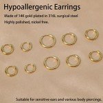 Lightweight Gold Hoop Earrings for Everyone (Set of 1-5)