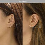 Lightweight Gold Hoop Earrings for Everyone (Set of 1-5)