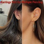 Lightweight Gold Hoop Earrings for Everyone (Set of 1-5)