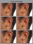 Platinum Plated Silver Round Cut CZ Stud Earrings