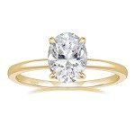 Elegant 3CT Oval Cut Sterling Silver Engagement Ring