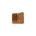 Trendy 14K Gold Plated Stackable Bracelets Set