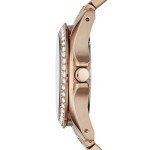 Fossil Women's Rose Gold Glitz Multi-Function Watch