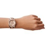 Fossil Women's Rose Gold Glitz Multi-Function Watch