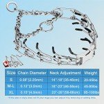 Adjustable Prong Collar for Dogs with Extra Links