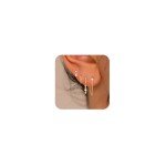 Dainty 14k Gold Plated Drop Earrings Set