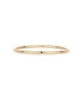 14K Gold Plated Bangle Bracelets - 2-Pack for Women