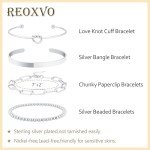 Trendy Silver Charm Bracelet Set for Women