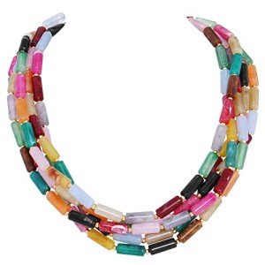 Colorful Chunky Beads Multi-Layer Statement Necklace