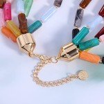 Colorful Chunky Beads Multi-Layer Statement Necklace