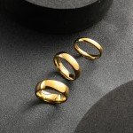 King Will Gold Plated 6mm Tungsten Wedding Band