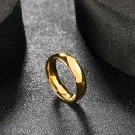 King Will Gold Plated 6mm Tungsten Wedding Band