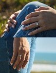 Moissanite Solitaire Engagement Ring for Women