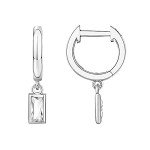 Dainty 14K Gold Plated Drop Huggie Earrings