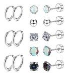 Hypoallergenic Steel Stud & Hoop Earrings for All