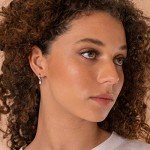 Dainty 14K Gold Plated Drop Huggie Earrings
