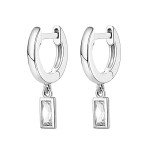 Dainty 14K Gold Plated Drop Huggie Earrings