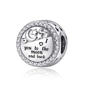 I Love You to The Moon Silver Charm