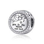 I Love You to The Moon Silver Charm