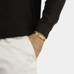 Alton of Sweden | Premium Cuff Bracelet for Men & Women | Stainless Steel Bangle Bracelet in Silver & Gold | Exclusive Jewelry Gift Box | Handcrafted