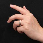 Rose Gold 4mm Mother of Pearl Wedding Band