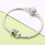 925 Sterling Silver Love Heart Charm for Bracelets