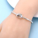 925 Sterling Silver Love Heart Charm for Bracelets