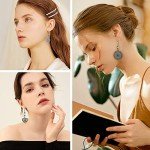 45 Pairs Bohemian Silver Drop Earrings Set