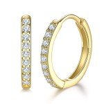Sterling Silver Huggie Hoop Earrings Set for All