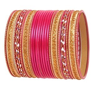 Colorful 24-Piece Bollywood Bangle Bracelet Set