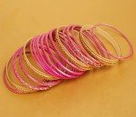 Colorful 24-Piece Bollywood Bangle Bracelet Set