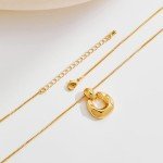 HESSAWELL Gold Statement Pendant Necklace for Women