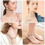 120 Pcs Floral Charms for Jewelry Making
