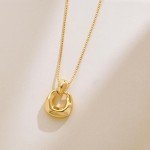 HESSAWELL Gold Statement Pendant Necklace for Women