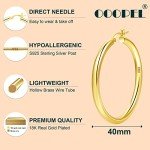 Gold Chunky Hoop Earrings for Women - 4mm