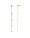 PAVOI 14K Gold Plated Linear Dangle Earrings