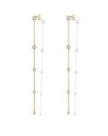 PAVOI 14K Gold Plated Linear Dangle Earrings