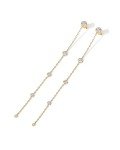 PAVOI 14K Gold Plated Linear Dangle Earrings