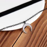 HEXALOVA Gothic Black Velvet Choker Necklace