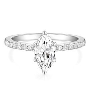 Marquise Cut 2CT CZ Engagement Ring for Women