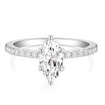 Marquise Cut 2CT CZ Engagement Ring for Women