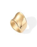 Chunky 14K Gold Plated Wavy Statement Ring