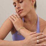 14K Yellow Gold Convertible Link Drop Earrings