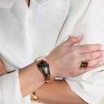 Chunky Gold Cuff Bangles for Women