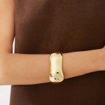Chunky Gold Cuff Bangles for Women