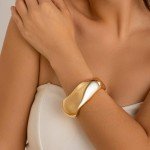 Chunky Gold Cuff Bangles for Women