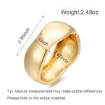 Chunky Gold Cuff Bangles for Women