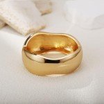 Chunky Gold Cuff Bangles for Women