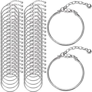 Hicarer 27-Piece Adjustable Snake Charm Bracelet Set