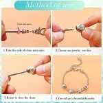 Hicarer 27-Piece Adjustable Snake Charm Bracelet Set